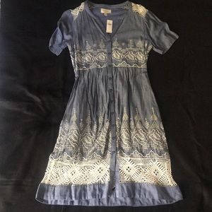 Moulinette Soeurs Blue Day Dress NWT